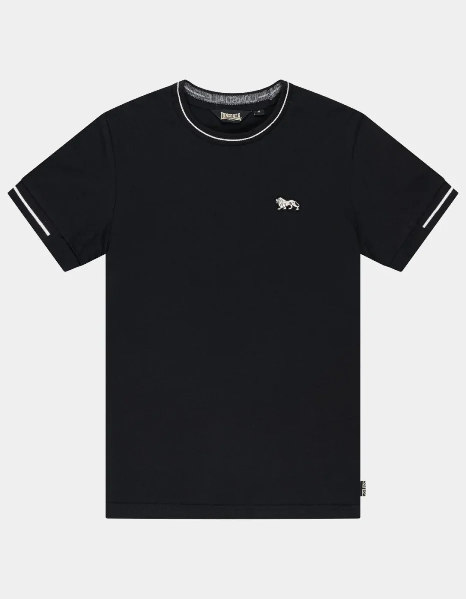 Camiseta LONSDALE CUFFLEY - Black/Ecru - Imagen 7