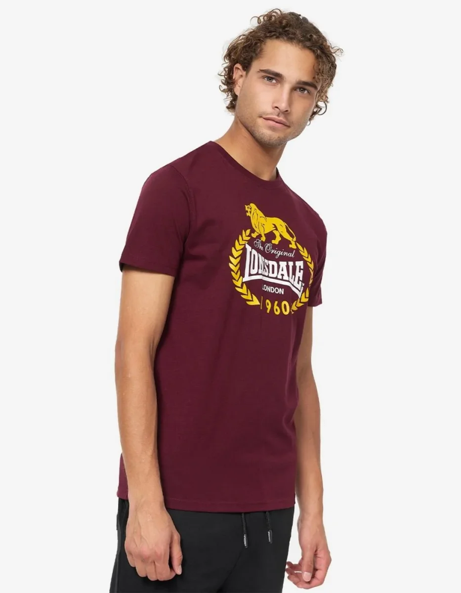 Camiseta LONSDALE ECCLAW - Oxblood - Imagen 2