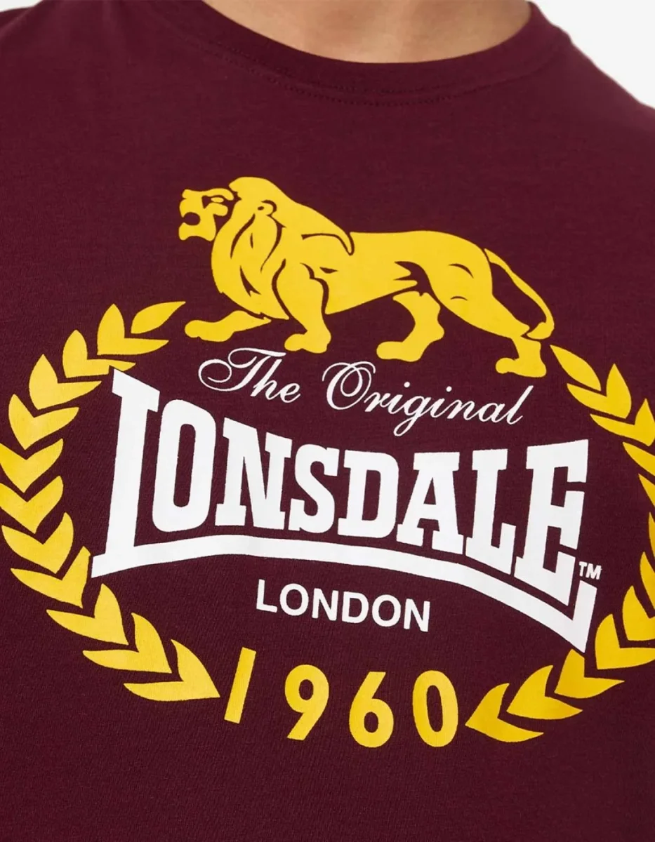 Camiseta LONSDALE ECCLAW - Oxblood - Imagen 4