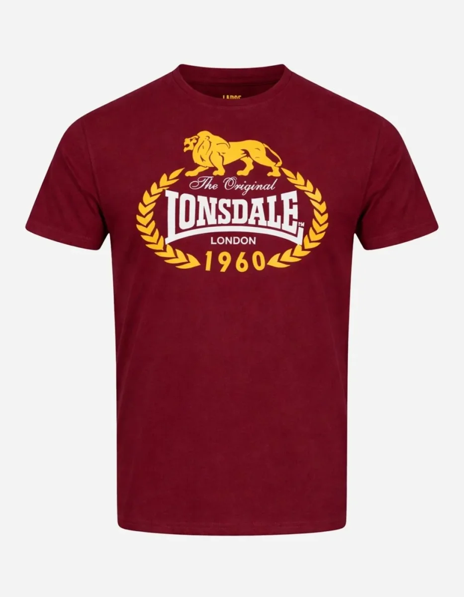 Camiseta LONSDALE ECCLAW - Oxblood - Imagen 6