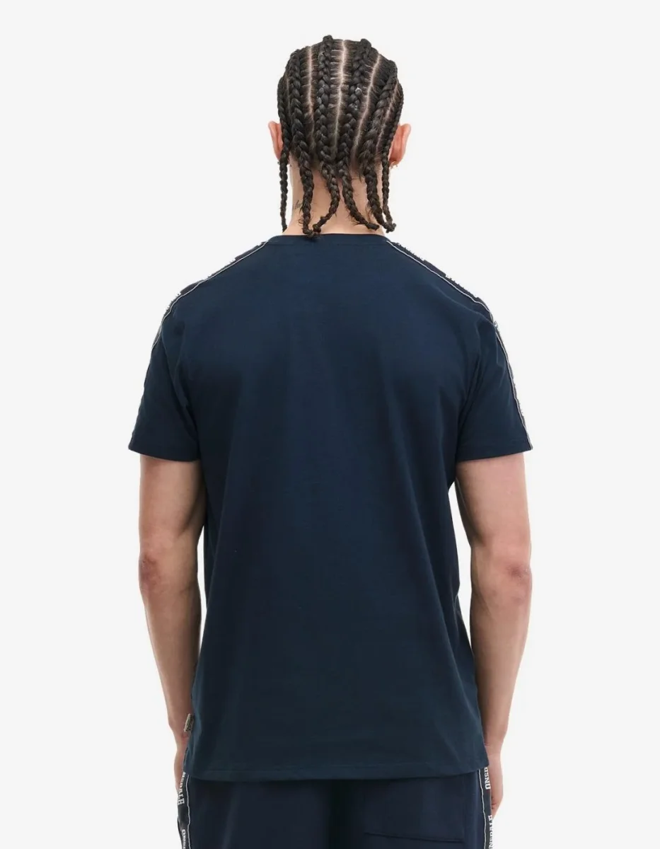 Camiseta LONSDALE ELTON - Dark Navy/Oxblood/Ecru - Imagen 8