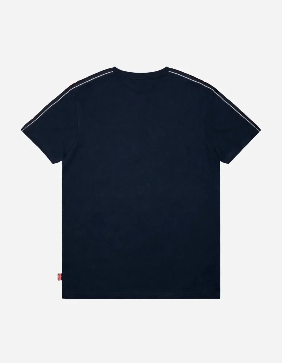 Camiseta LONSDALE ELTON - Dark Navy/Oxblood/Ecru - Imagen 7