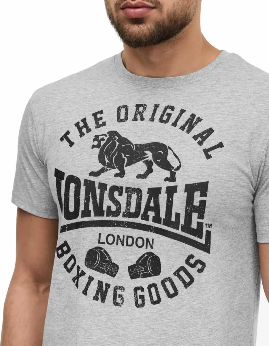 Camiseta LONSDALE GRINTON - Marl Grey/Black - Imagen 5