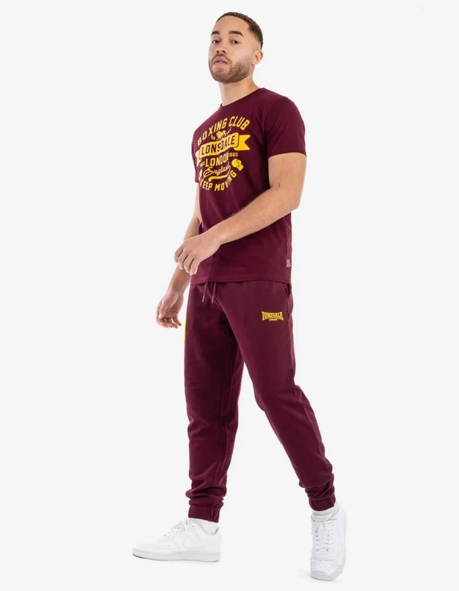Camiseta LONSDALE GRUTING - Ochre/Oxblood - Imagen 3