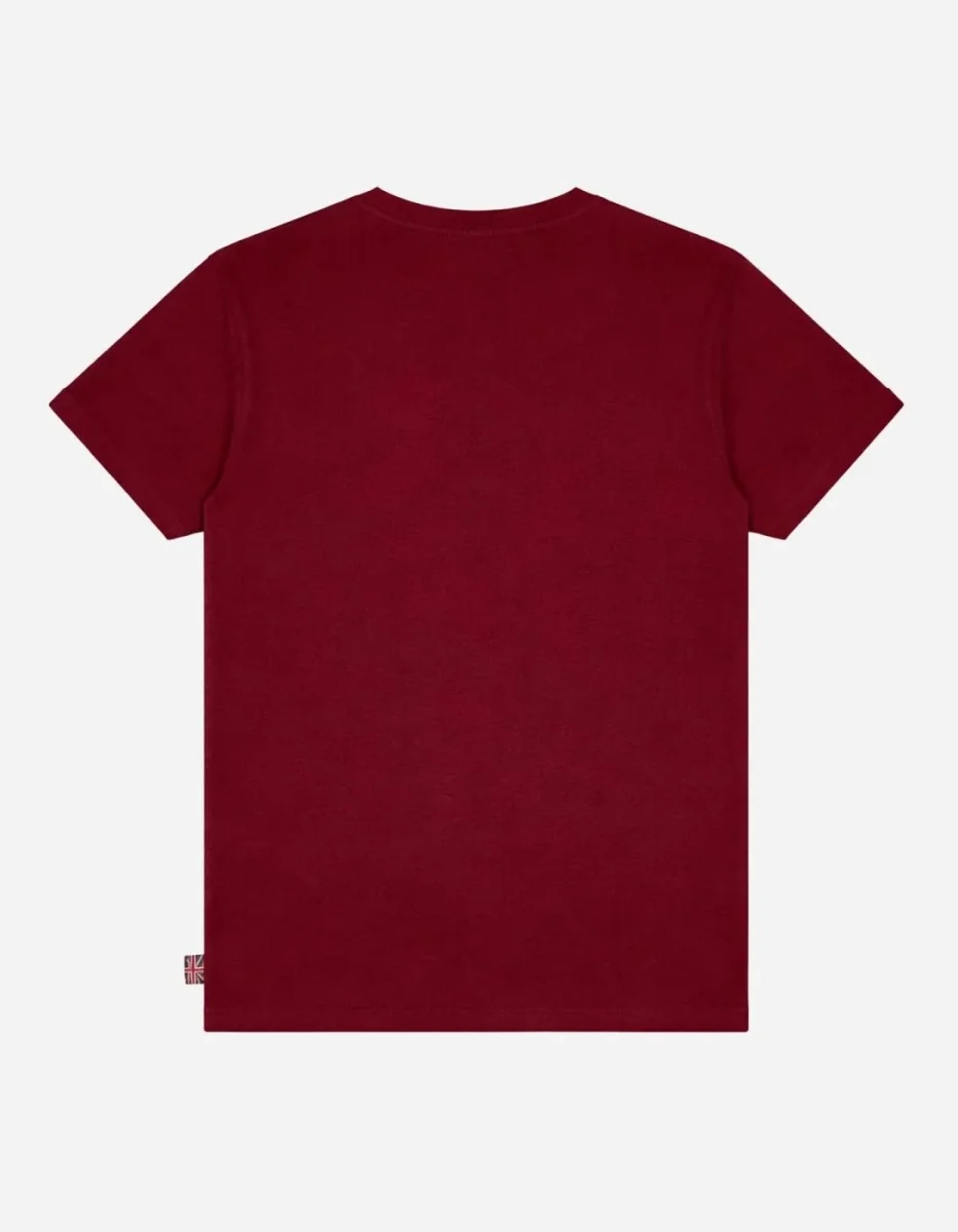 Camiseta LONSDALE GRUTING - Ochre/Oxblood - Imagen 6