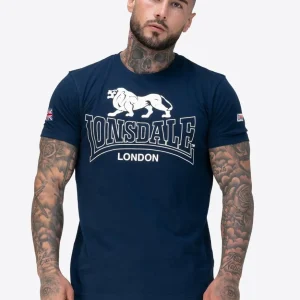 Camiseta LONSDALE HAZELHURST - Dark Navy/Ecru