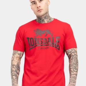 Camiseta LONSDALE LOGO - Red/Black