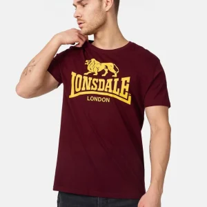 Camiseta LONSDALE LOGO - Vintage Oxblood