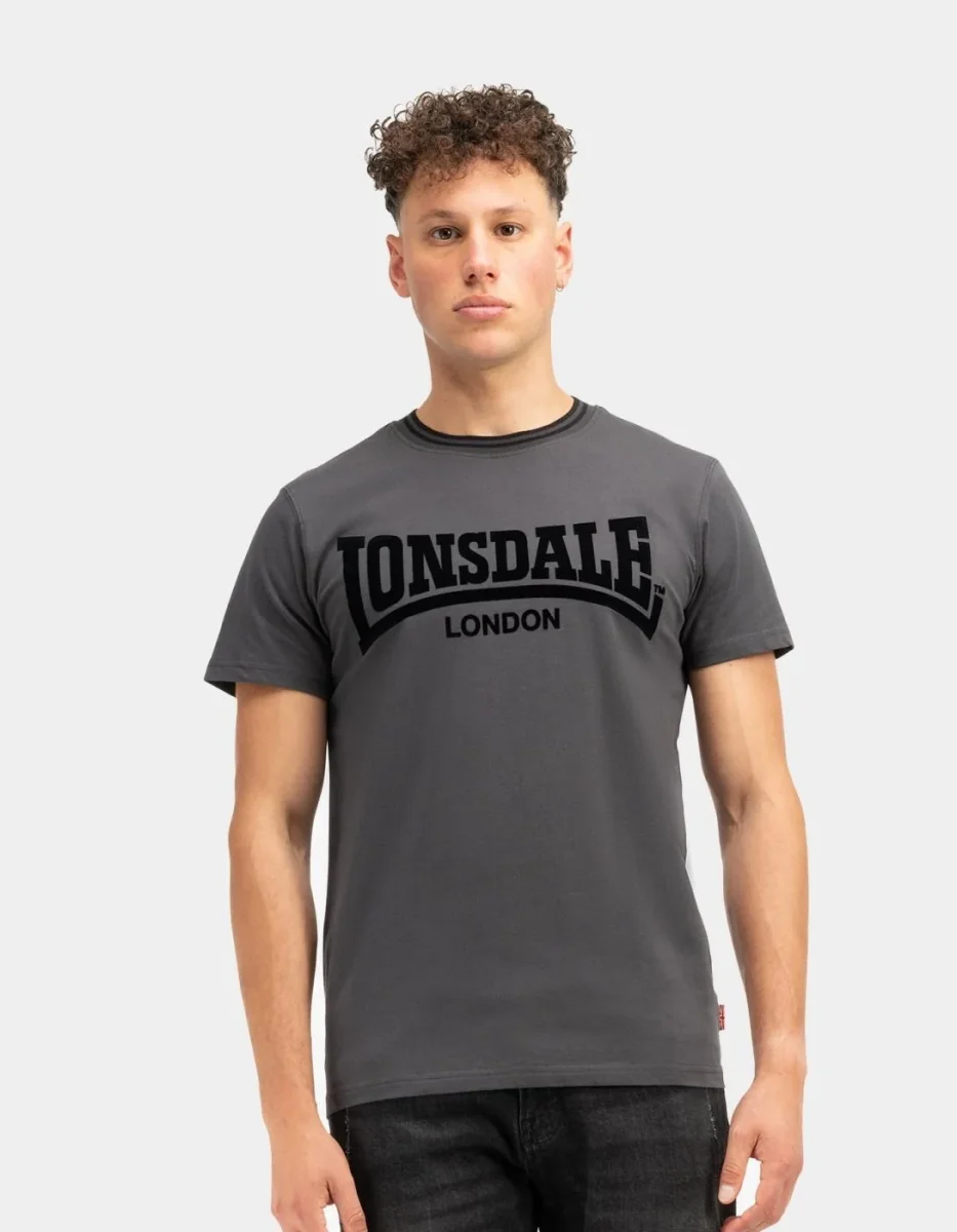 Camiseta LONSDALE POTTERNEWTON - Anthracite/Black - Imagen 2