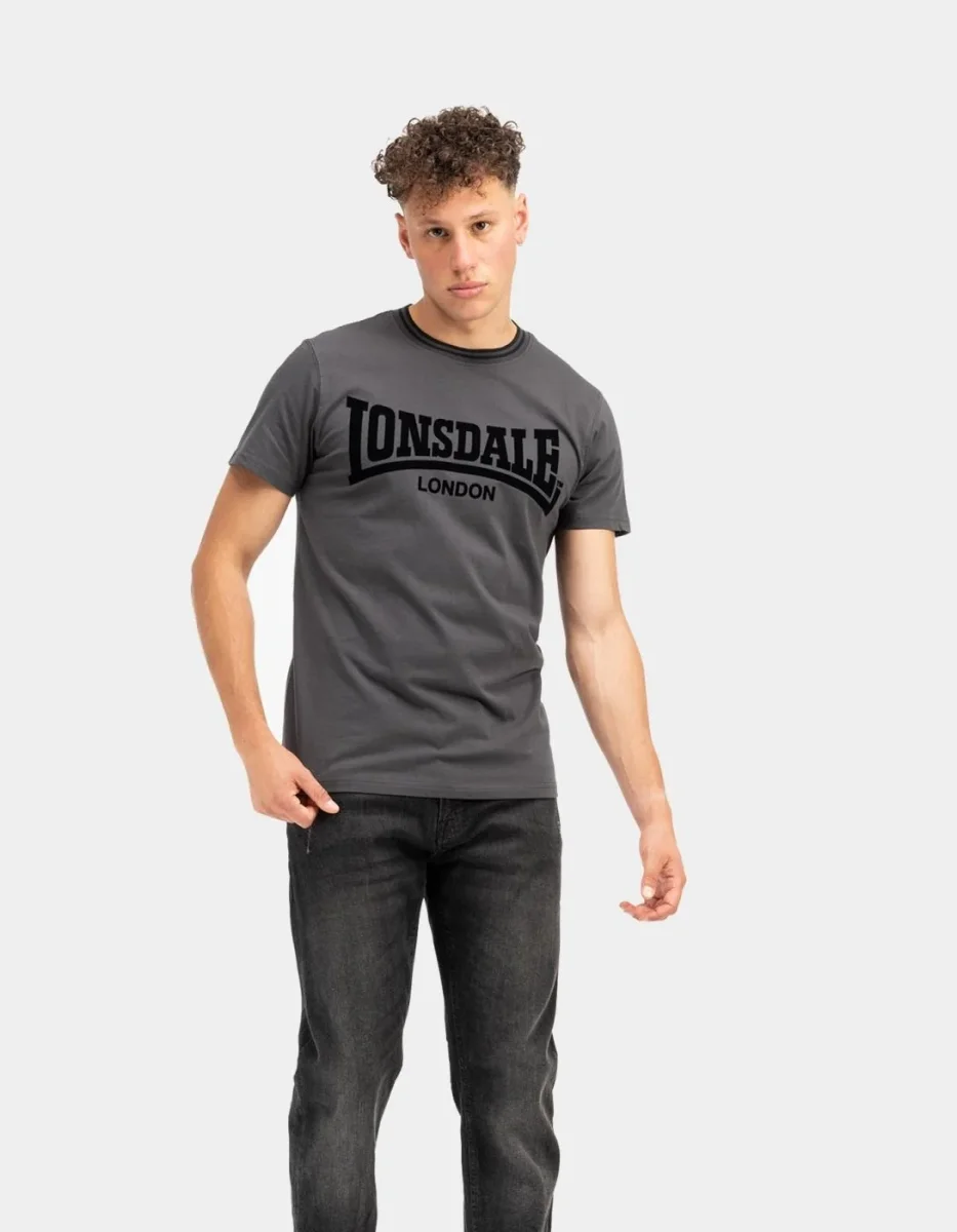 Camiseta LONSDALE POTTERNEWTON - Anthracite/Black - Imagen 4