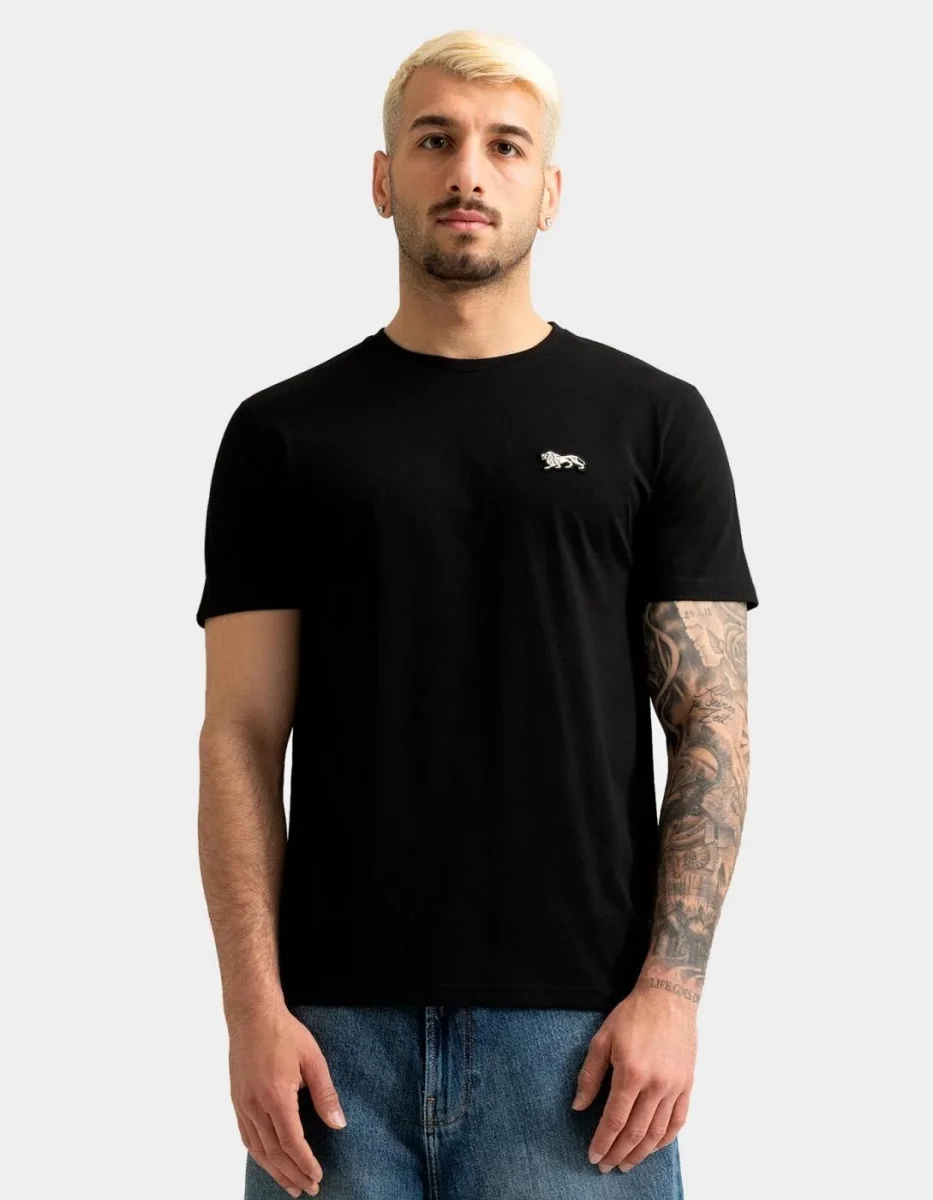 Camiseta LONSDALE SPIKHILL - Black/Ecru - Imagen 2