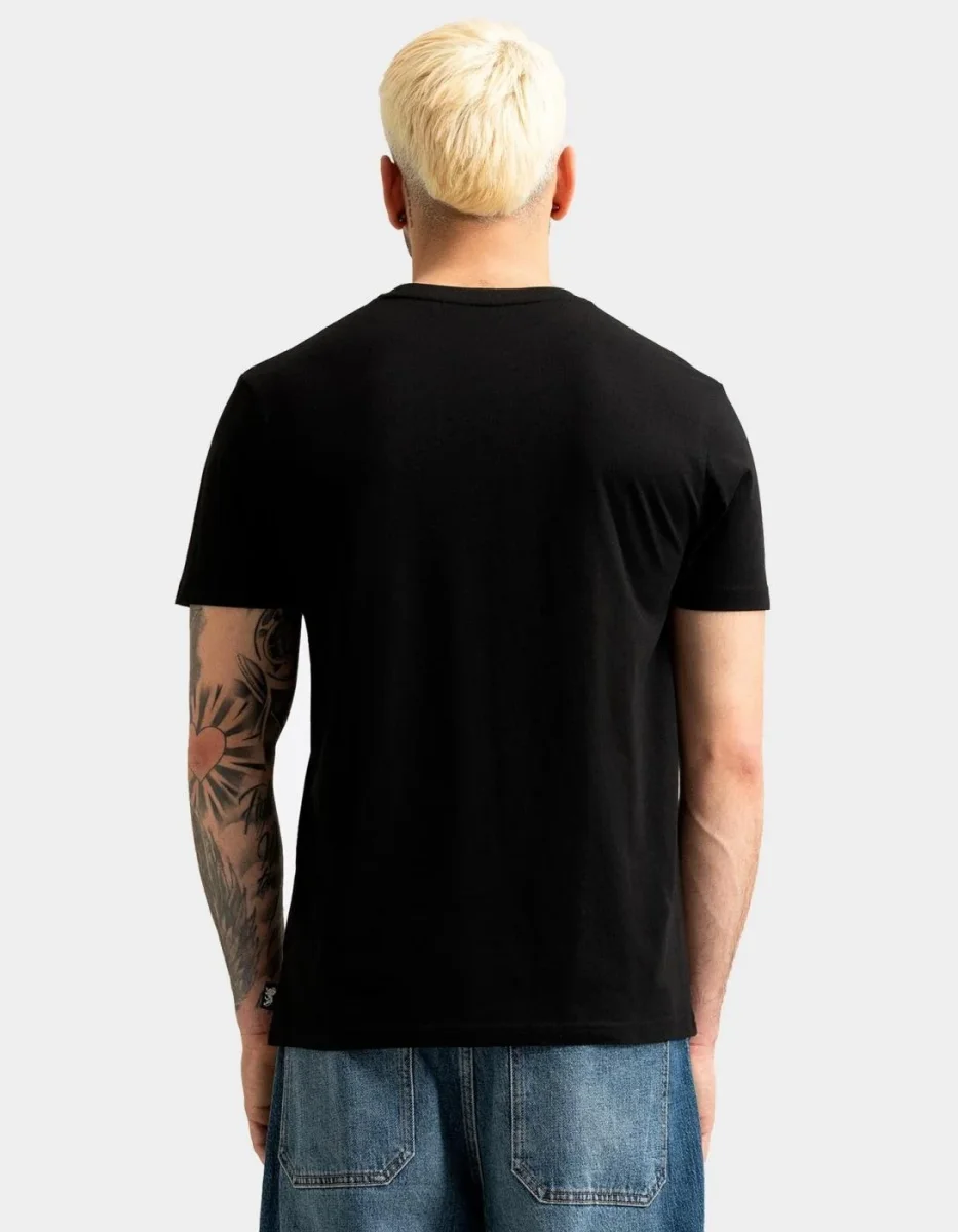 Camiseta LONSDALE SPIKHILL - Black/Ecru - Imagen 3