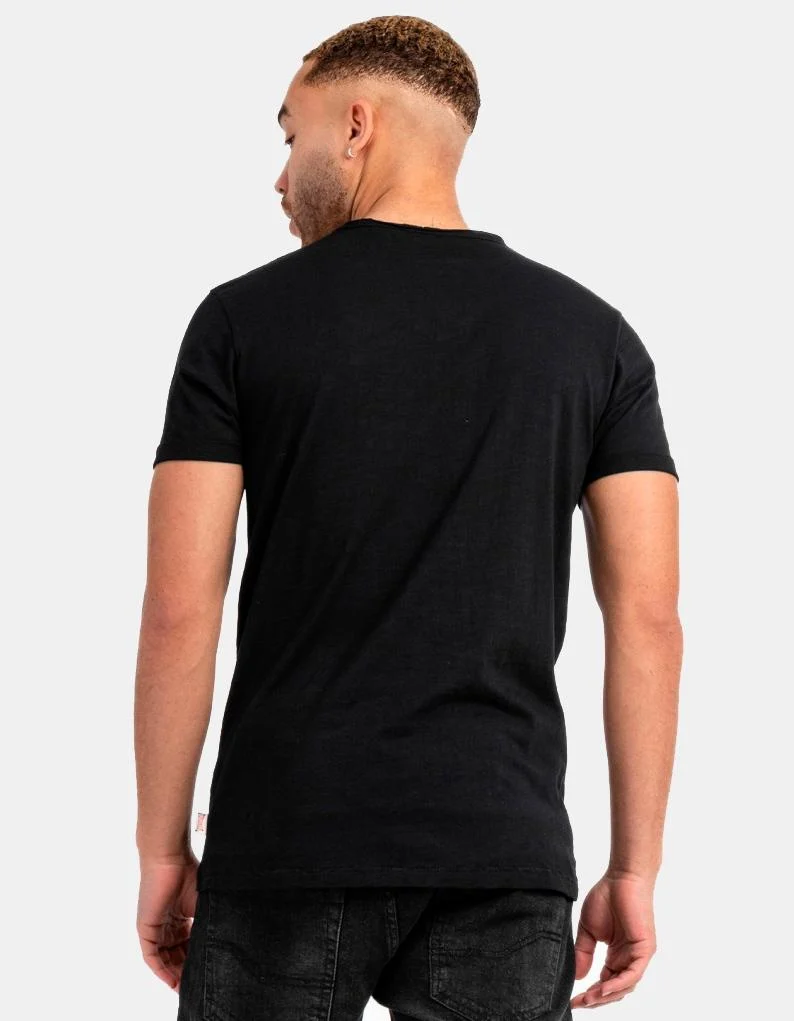 Camiseta LONSDALE STANYDALE - Black/Red/White - Imagen 3