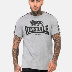 Camiseta LONSDALE STOUR - Marl Grey/Black/White
