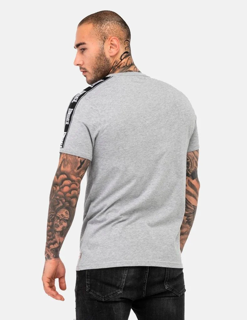 Camiseta LONSDALE STOUR - Marl Grey/Black/White - Imagen 4