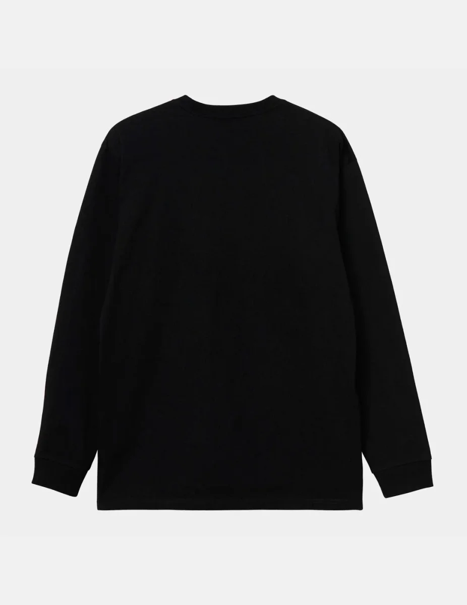 Camiseta Manga Larga CARHARTT WIP CHASE - Black / Gold - Imagen 6