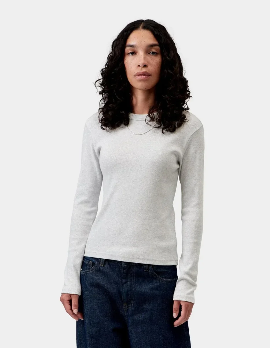 Camiseta Manga Larga CARHARTT WIP W' PHILIPA - Ash Heather - Imagen 2