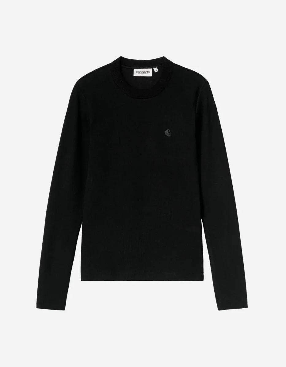 Camiseta Manga Larga CARHARTT WIP W' PHILIPA - Black - Imagen 5