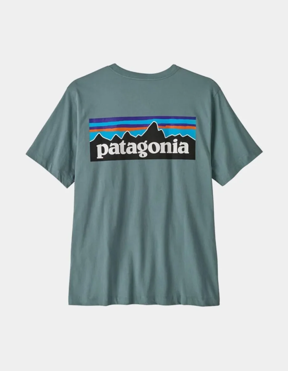 Camiseta PATAGONIA P-6 LOGO - Blue Sage - Imagen 4