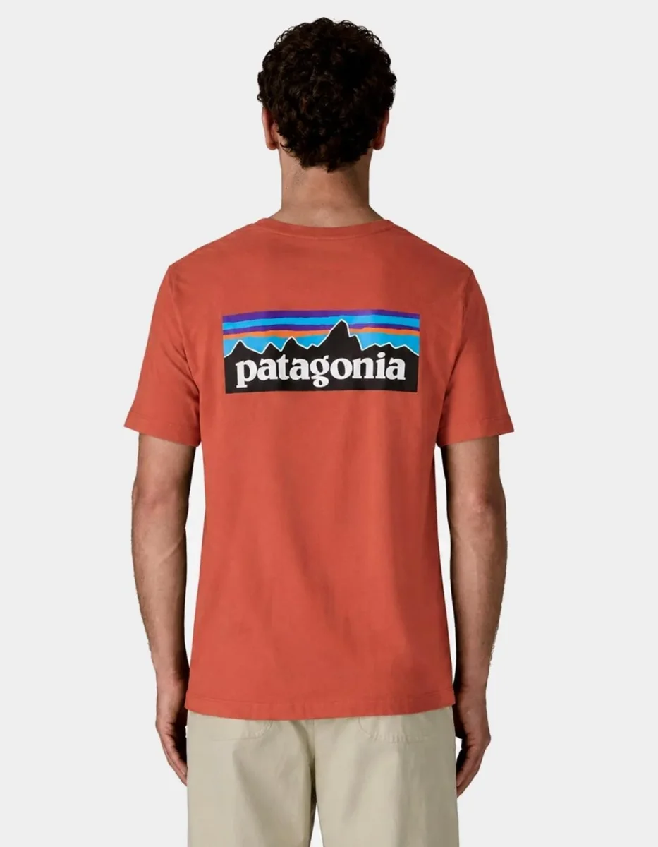 Camiseta PATAGONIA P-6 LOGO - Coal Orange - Imagen 2