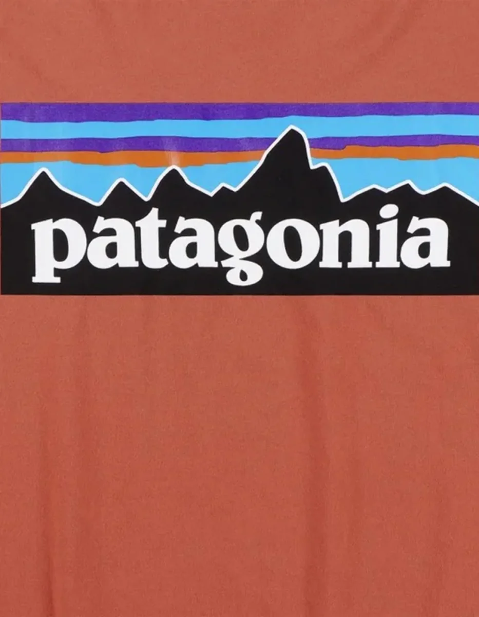 Camiseta PATAGONIA P-6 LOGO - Coal Orange - Imagen 5