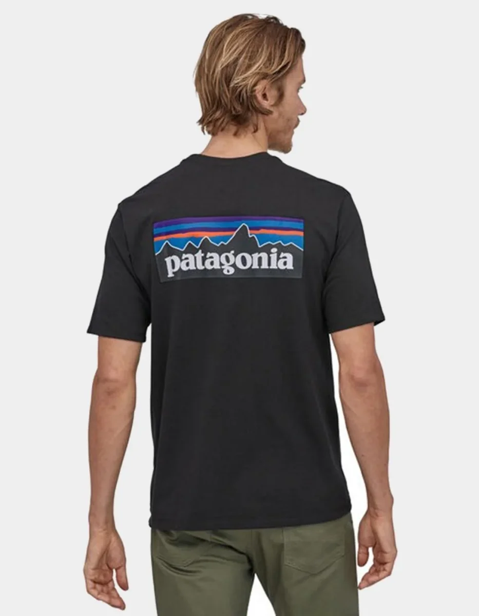 Camiseta PATAGONIA P-6 LOGO RESPONSIBILI - Black - Imagen 3