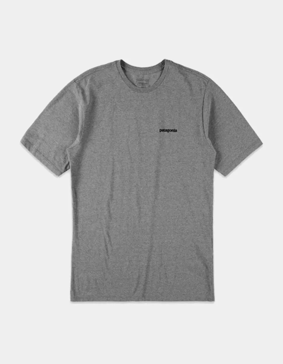 Camiseta PATAGONIA P-6 LOGO RESPONSIBILI - Gravel Heather - Imagen 3