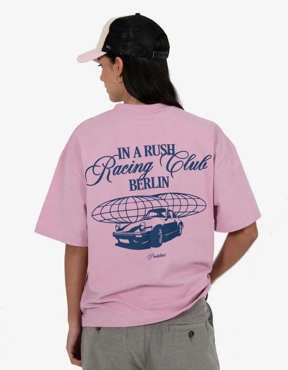 Camiseta PROHIBITED IN A RUSH - Rose - Imagen 3