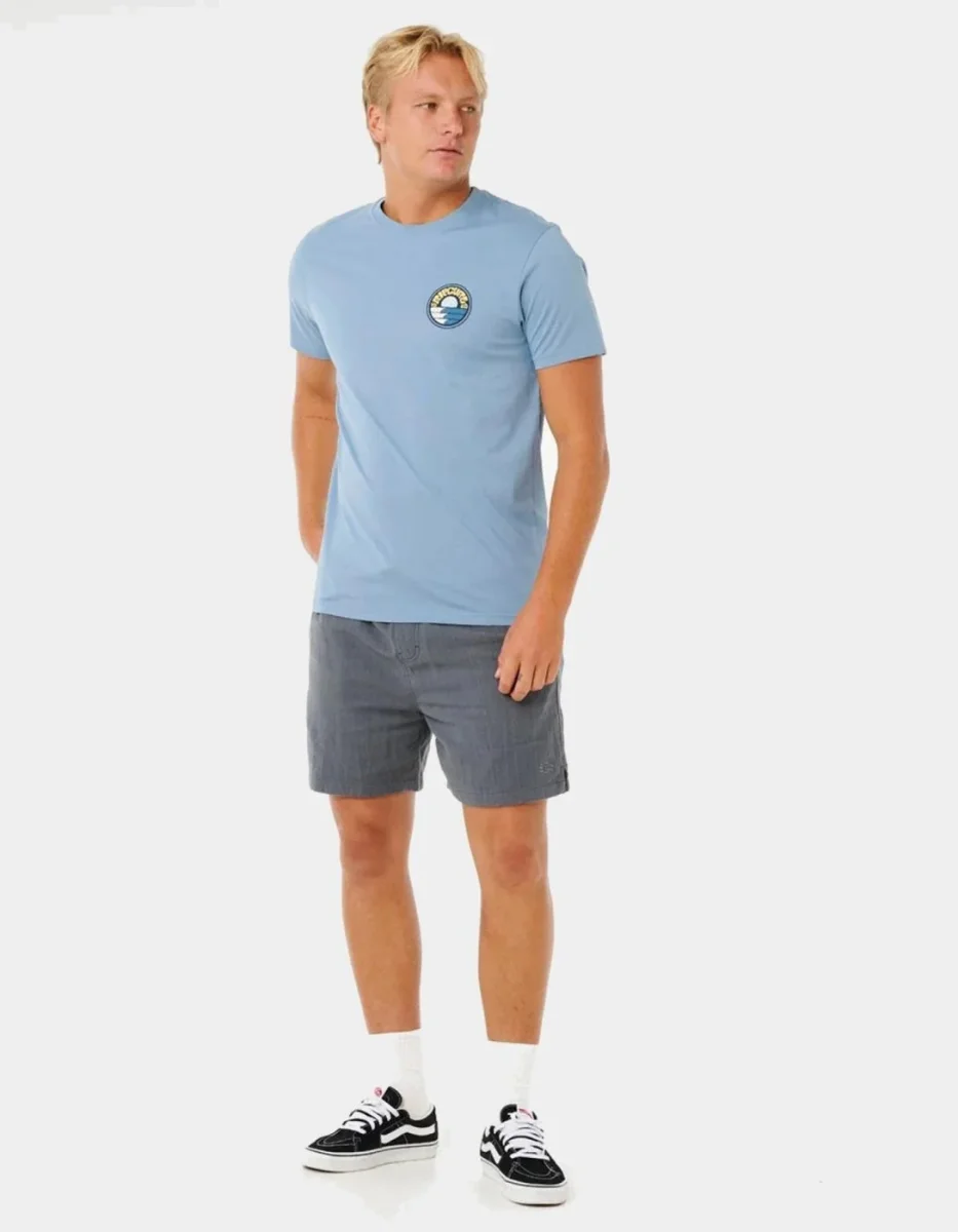 Camiseta RIP CURL PACIFIC RINSE STACKED - Faded Denim - Imagen 5