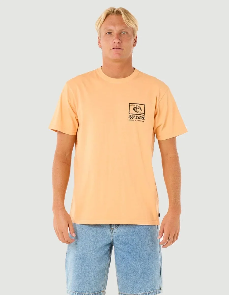 Camiseta RIP CURL RAW ENERGY TRAD - Mandarin Zest - Imagen 2