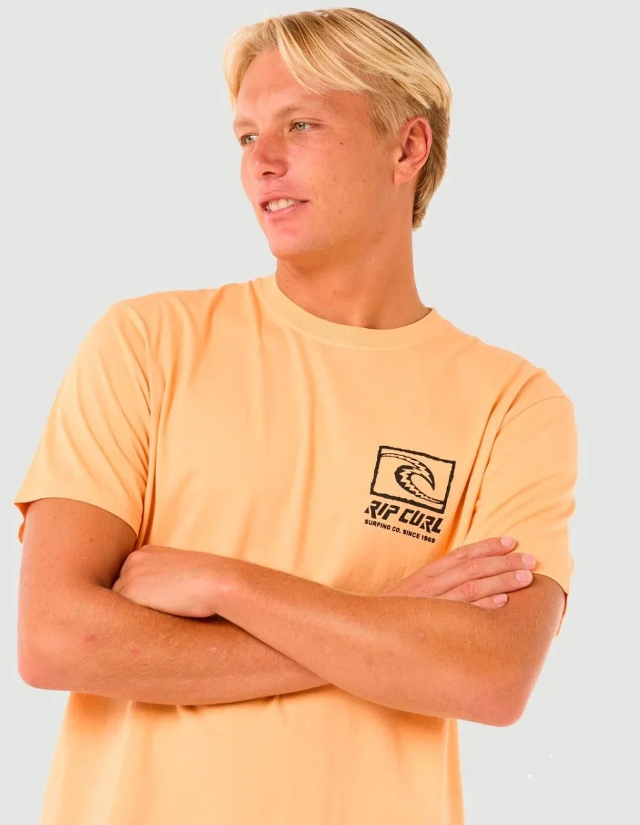 Camiseta RIP CURL RAW ENERGY TRAD - Mandarin Zest - Imagen 4