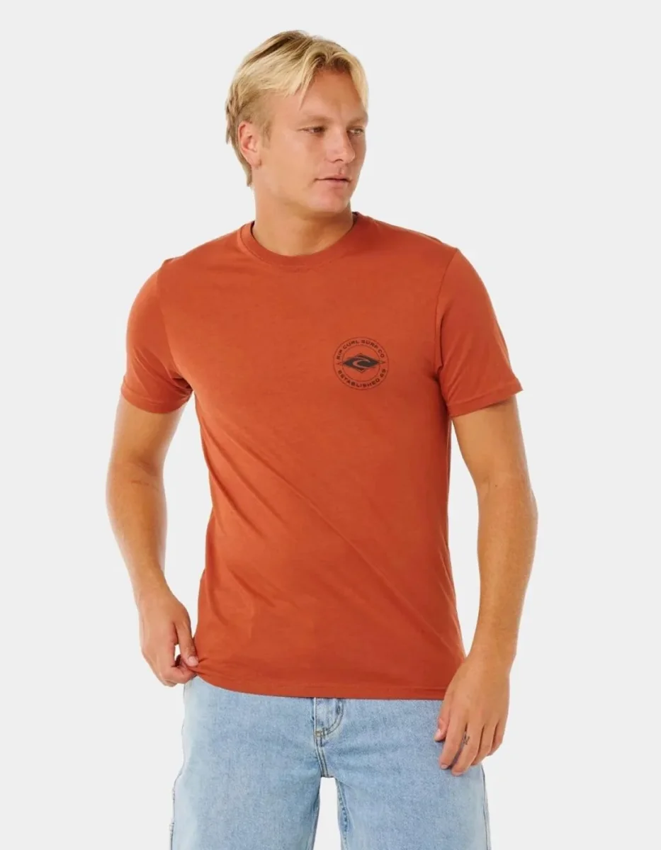 Camiseta RIP CURL STAPLE - Baked Clay - Imagen 2