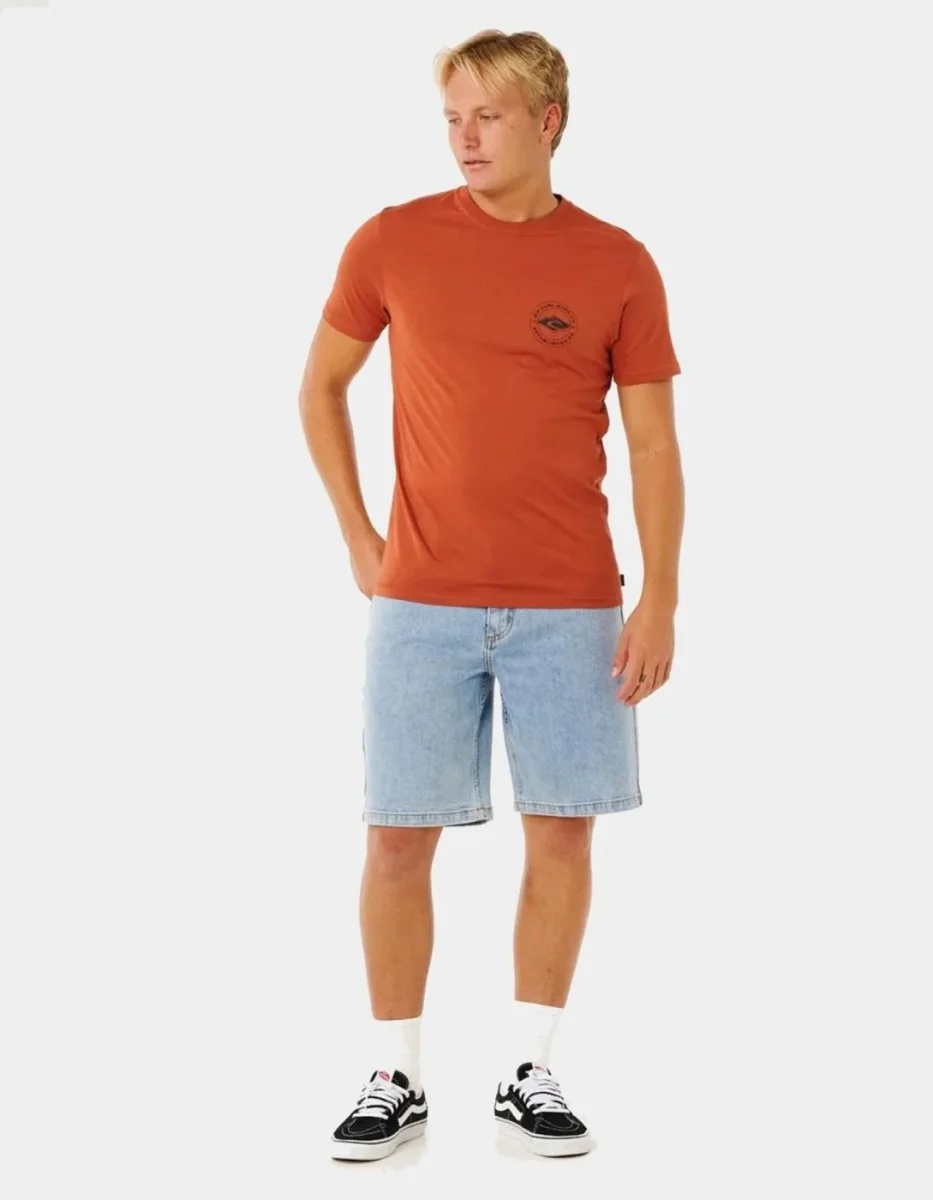 Camiseta RIP CURL STAPLE - Baked Clay - Imagen 6