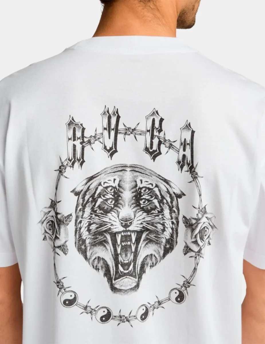 Camiseta RVCA DOUBLE TROUBLE - White - Imagen 4