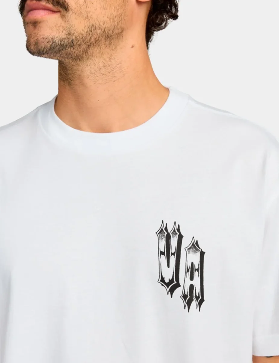 Camiseta RVCA DOUBLE TROUBLE - White - Imagen 5