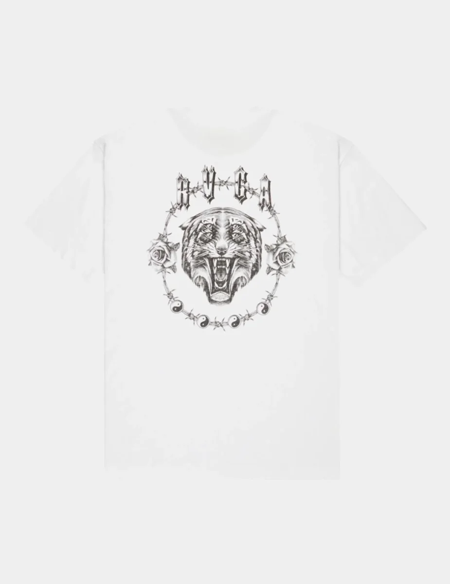 Camiseta RVCA DOUBLE TROUBLE - White - Imagen 6