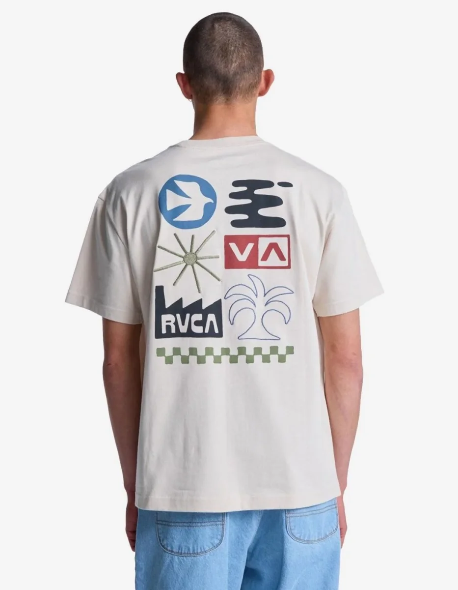 Camiseta RVCA MIRAGE - Moonbeam - Imagen 2