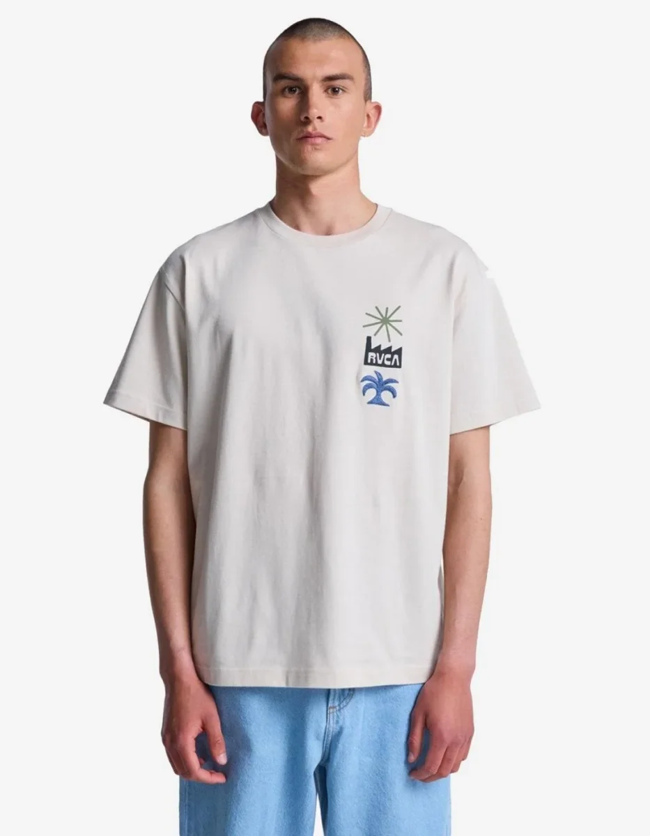 Camiseta RVCA MIRAGE - Moonbeam - Imagen 3