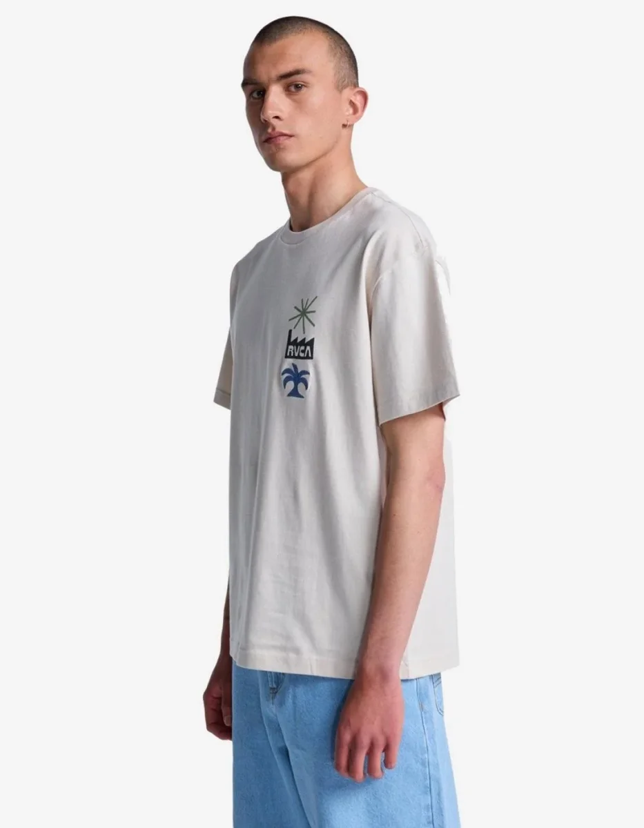 Camiseta RVCA MIRAGE - Moonbeam - Imagen 4