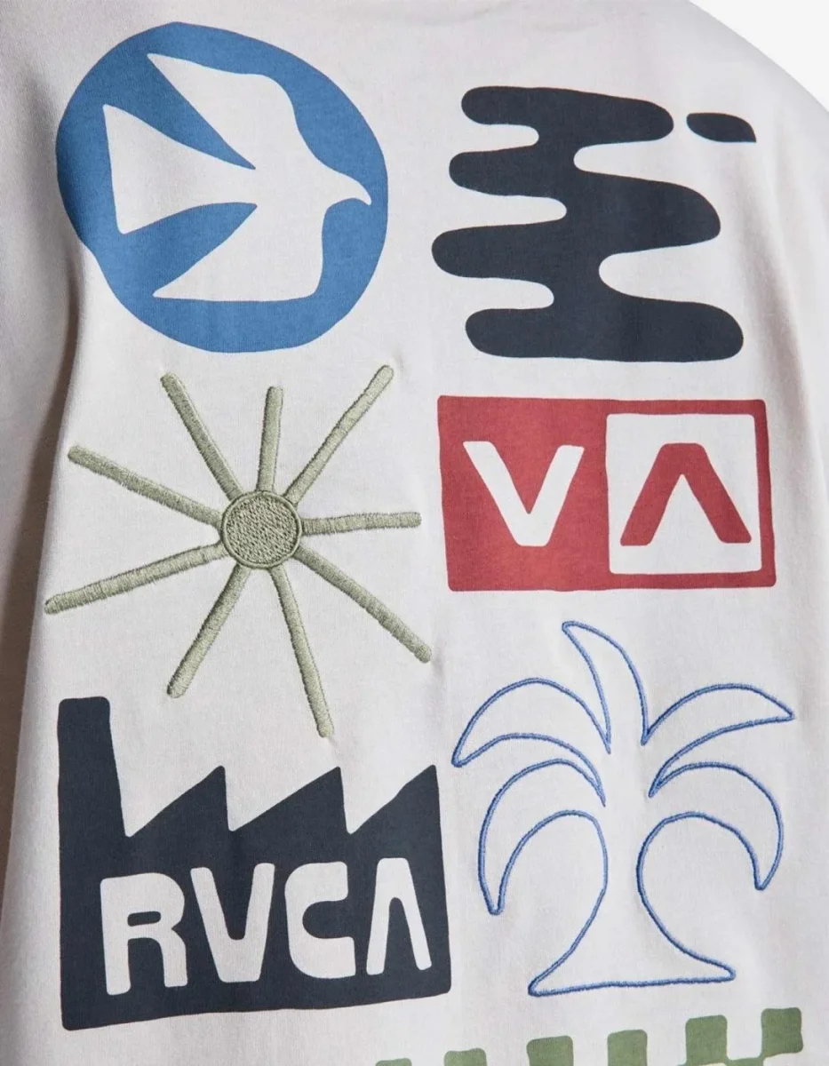 Camiseta RVCA MIRAGE - Moonbeam - Imagen 6