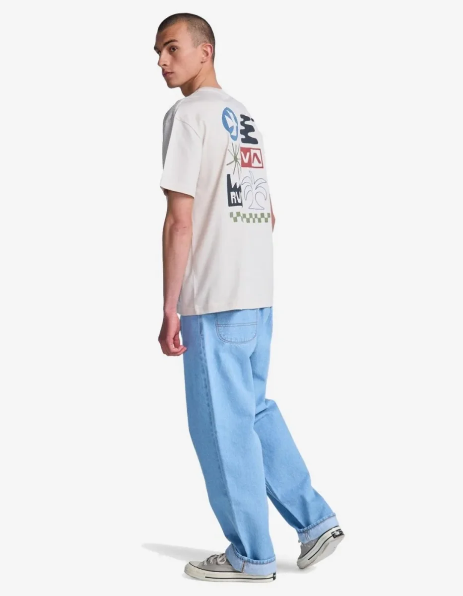 Camiseta RVCA MIRAGE - Moonbeam - Imagen 7