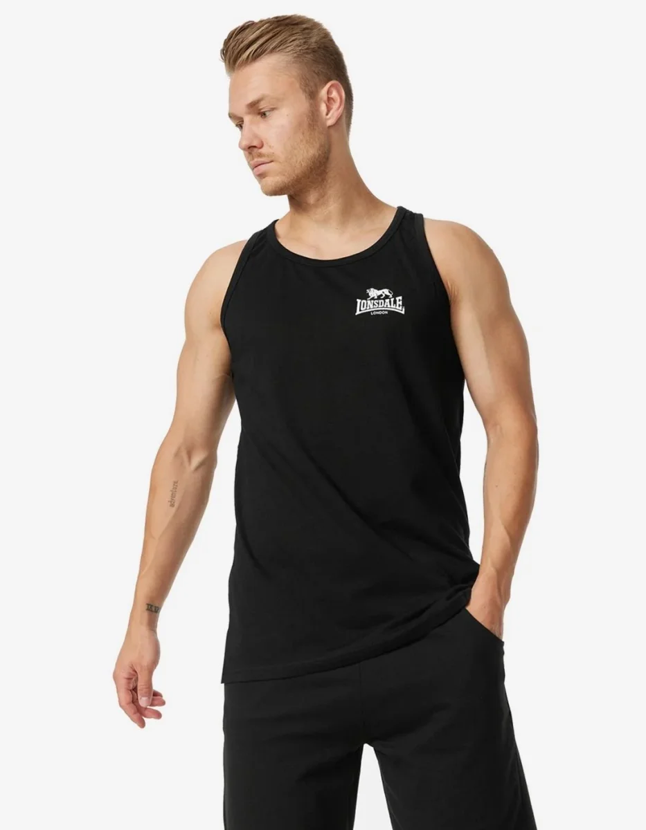 Camiseta Tirantes LONSDALE DOLTON - Black/White - Imagen 2