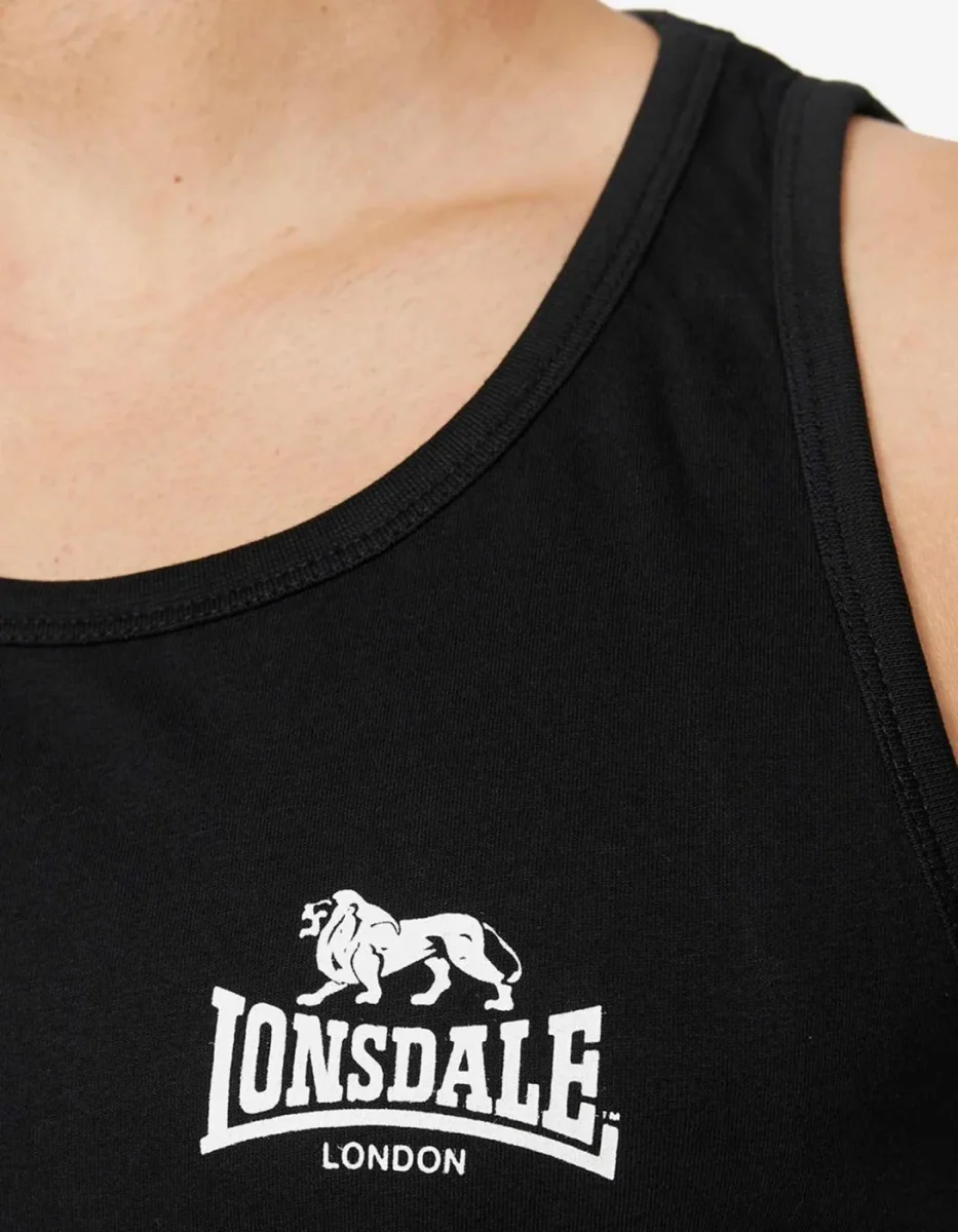 Camiseta Tirantes LONSDALE DOLTON - Black/White - Imagen 5