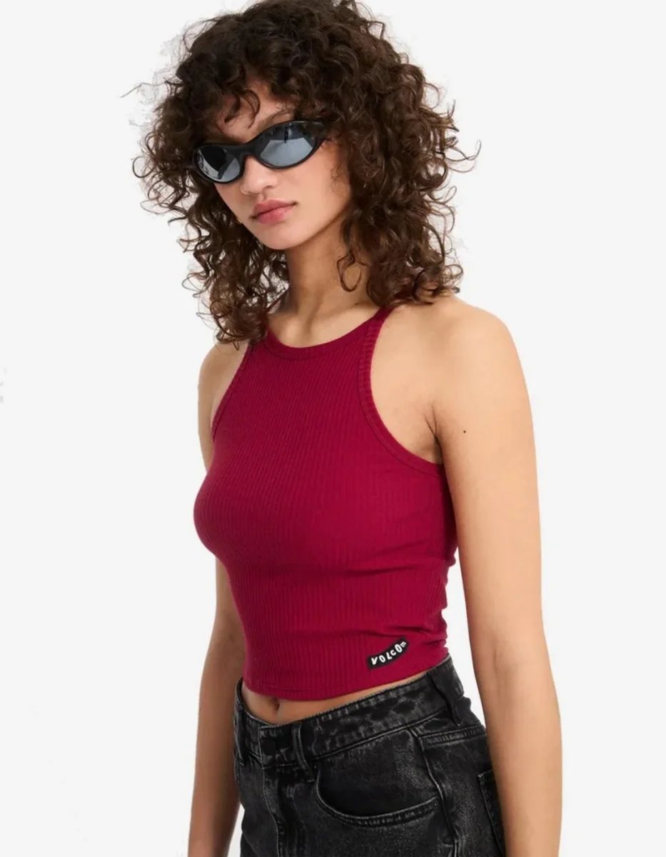 Camiseta Tirantes VOLCOM LEELEE - Deep Red - Imagen 5