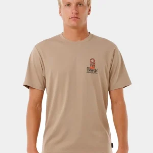 Camiseta VAPORCOOL SEARCH STACK - Sand Dune