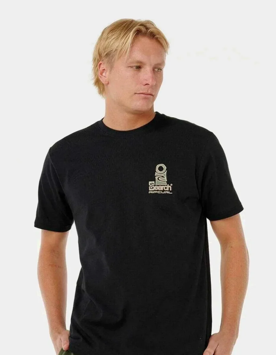 Camiseta VAPORCOOL SEARCH STACK - Black/Olive - Imagen 2