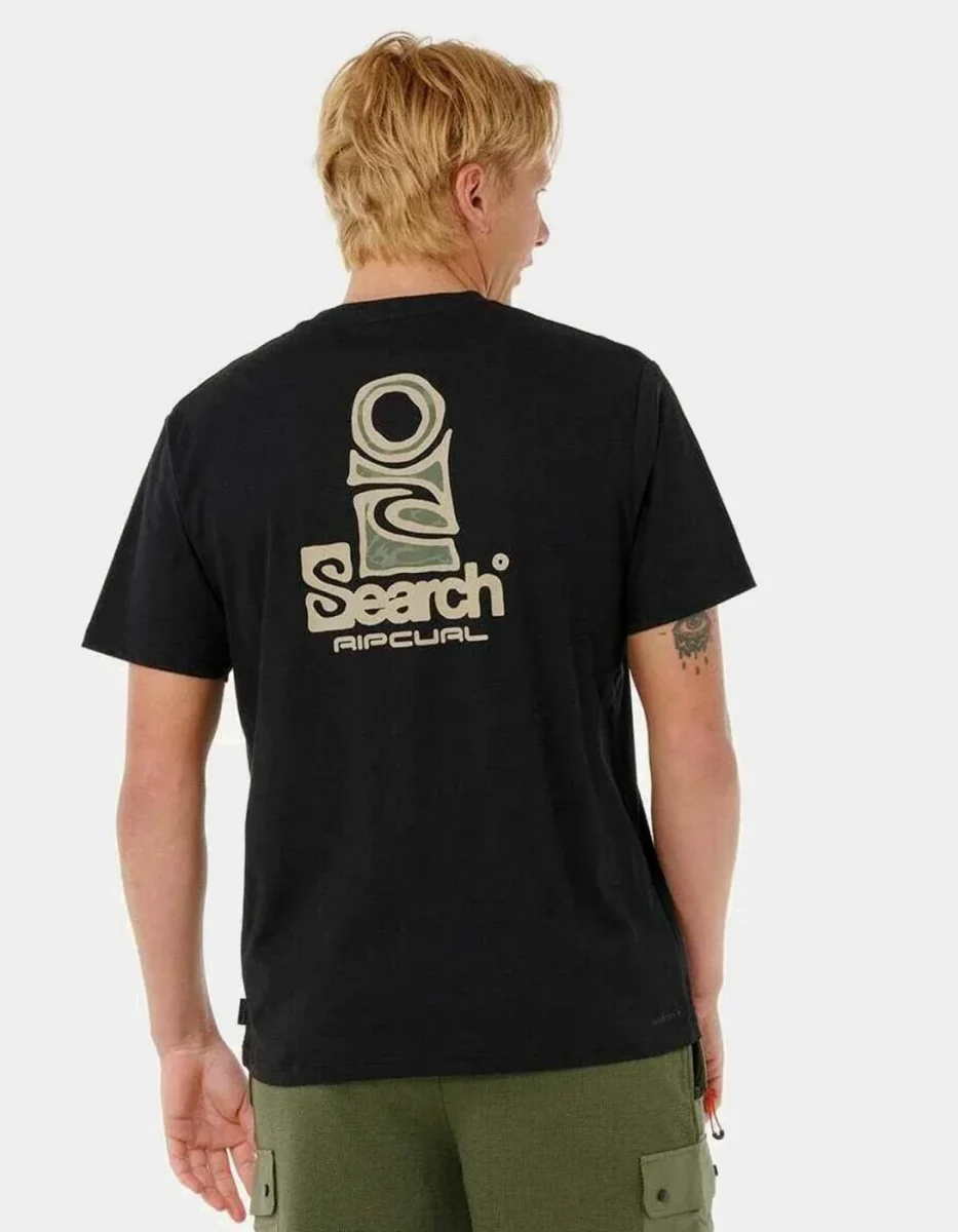 Camiseta VAPORCOOL SEARCH STACK - Black/Olive - Imagen 3