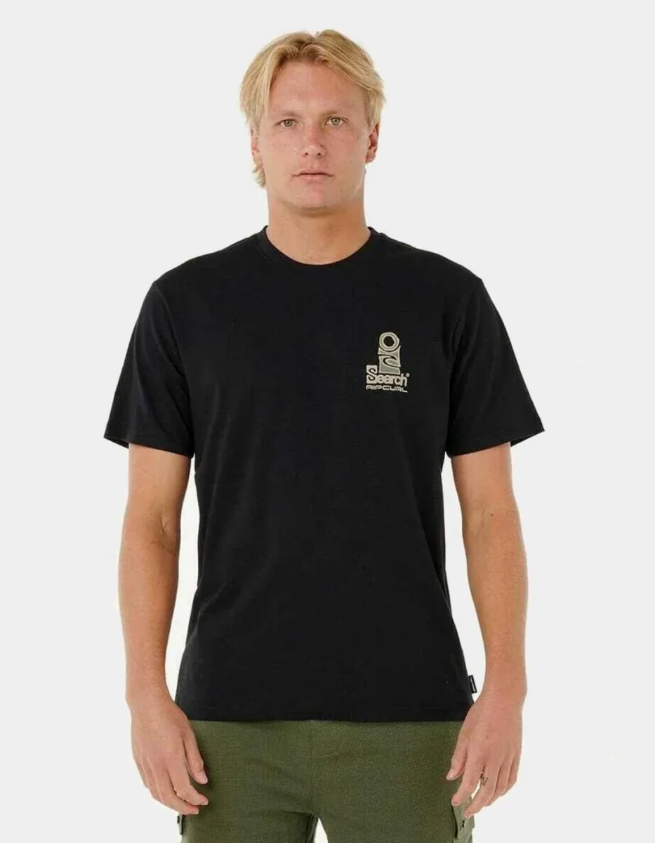 Camiseta VAPORCOOL SEARCH STACK - Black/Olive - Imagen 5