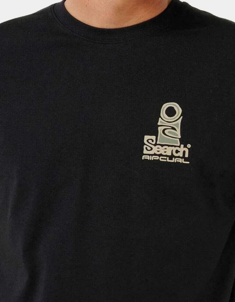 Camiseta VAPORCOOL SEARCH STACK - Black/Olive - Imagen 6