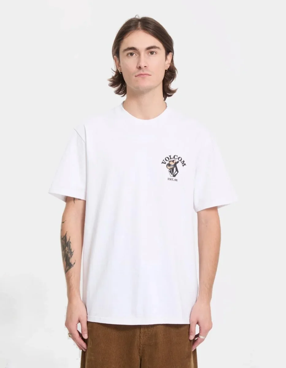 Camiseta VOLCOM BAD LUCK - White - Imagen 3